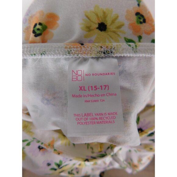 No Boundaries Dress Juniors XL White Floral Spaghetti Strap Sundress Summer - Picture 3 of 6